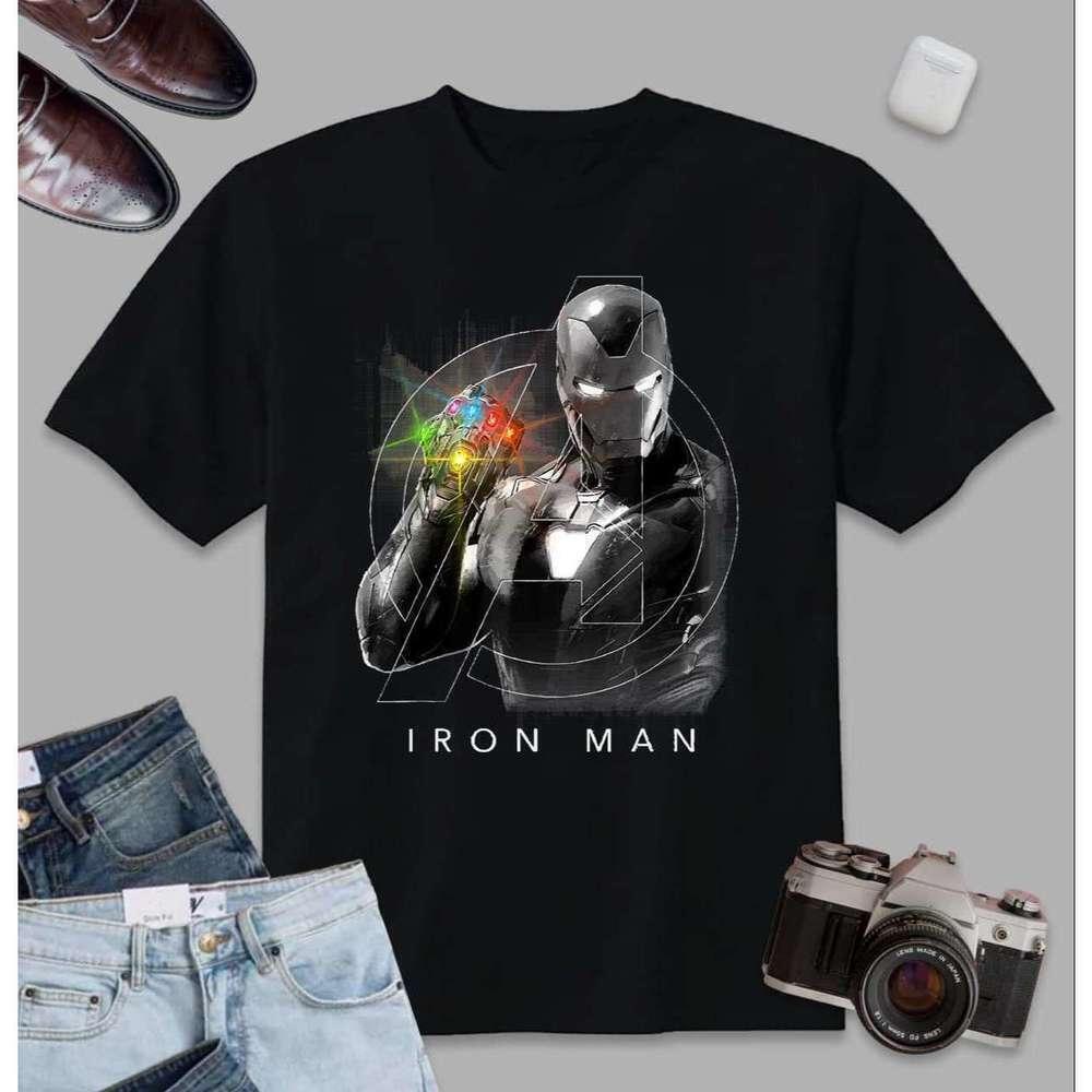 Avengers Endgame Glowing Stones Marvel Movie Fan TShirt